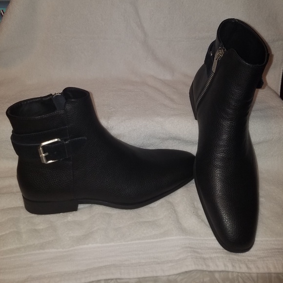 calvin klein men's boots leather